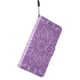 thumbnail image 5 of Funda tipo cartera FOXDOCK para Samsung Galaxy A23 4G/5G , diseño girasol en relieve, cuero PU, cierre magnético, soporte y tarjetero, 5 of 5