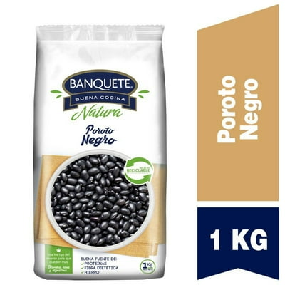 Poroto Negro Bolsa 1 Kg Banquete
