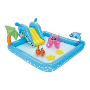Piscina Y Juegos Inflable Acuario 2.39Mx2.06Mx86Cms Bestway Azul Tamano Unico