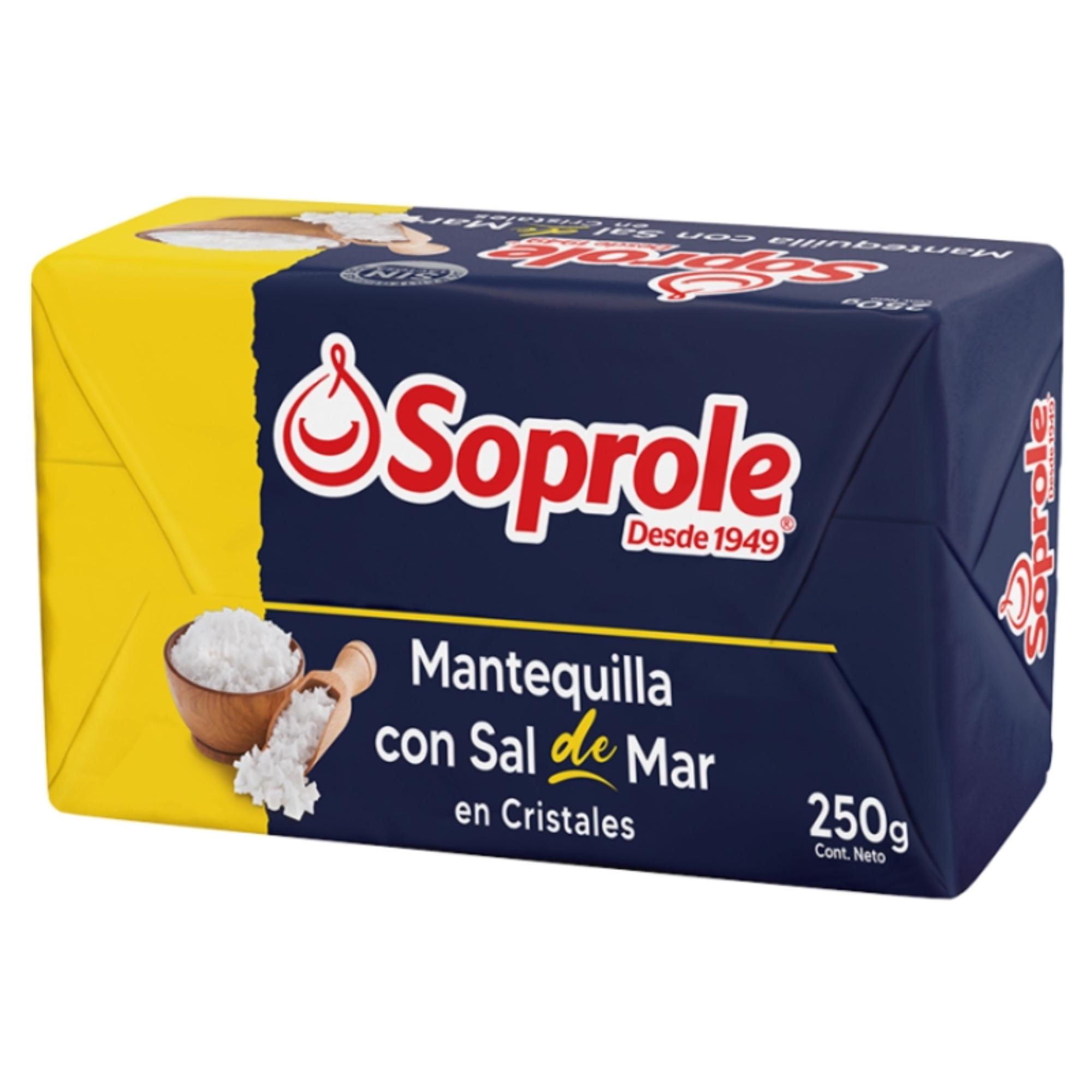 Mantequilla Con Sal De Mar Tradicional 250 g Soprole