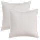 thumbnail image 1 of REGALWOVEN Fundas de Cojín Decorativas de Pana a Rayas Paquete de 2 Fundas de Almohada Suaves para Sofá Cama Sofá Decoración del Hogar Blanco 20 x 20 Pulgadas, 1 of 6