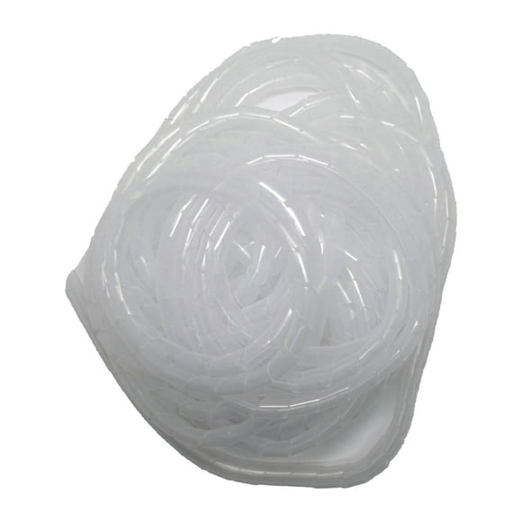 Organizador / Ordena Cable En Espiral Blanco 8mm – 10 Mts