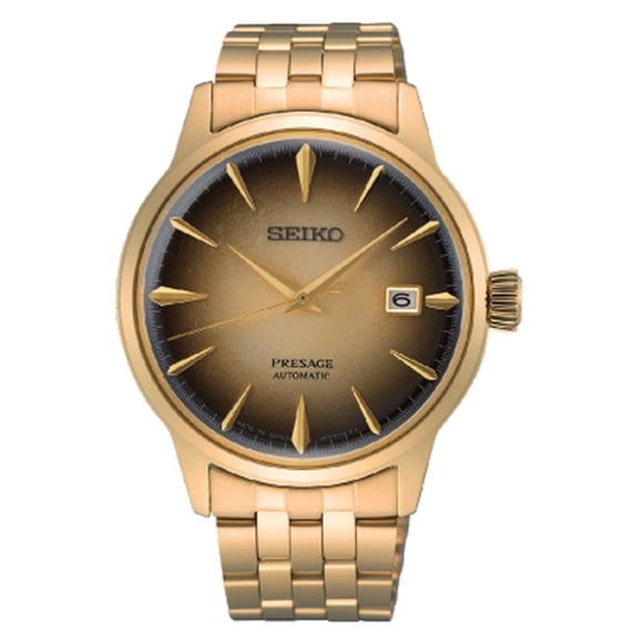 Reloj SEIKO SRPK48 Presage Collection para hombre con esfera dorada