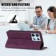 thumbnail image 3 of Funda Billetera para Motorola Edge 70 Max Imán y Resistente Morado, 3 of 6