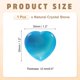 thumbnail image 2 of Uxcell Piedra de Cristal Natural en Forma de Corazón, Gema de Amor Pulida de 1.2 Pulgadas, Piedra de Cristal para Bolsillo Grabada para Regalos de Mujeres Meditación, Ágata Azul, 2 of 6