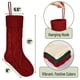 thumbnail image 3 of Calcetines navideños Mr. Pen, 6 unidades, 45 cm, tejidos con cable, rojo, crema y verde, 3 of 8