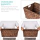 thumbnail image 2 of Cesta de almacenamiento Best Choice Products Water Hyacinth XL Set 2, 2 of 7