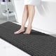 thumbnail image 1 of Alfombra de baño Yimobra extralarga de chenilla gris oscuro, 1 of 7