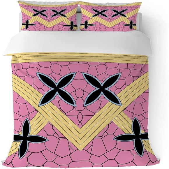 Anime- D-uvet- Cover Tw-in Size- Set De-mon T-omioka -Giyuu Bed-ding Comf-orter C-ore-r for Tee-n Boys Girls Bedroom