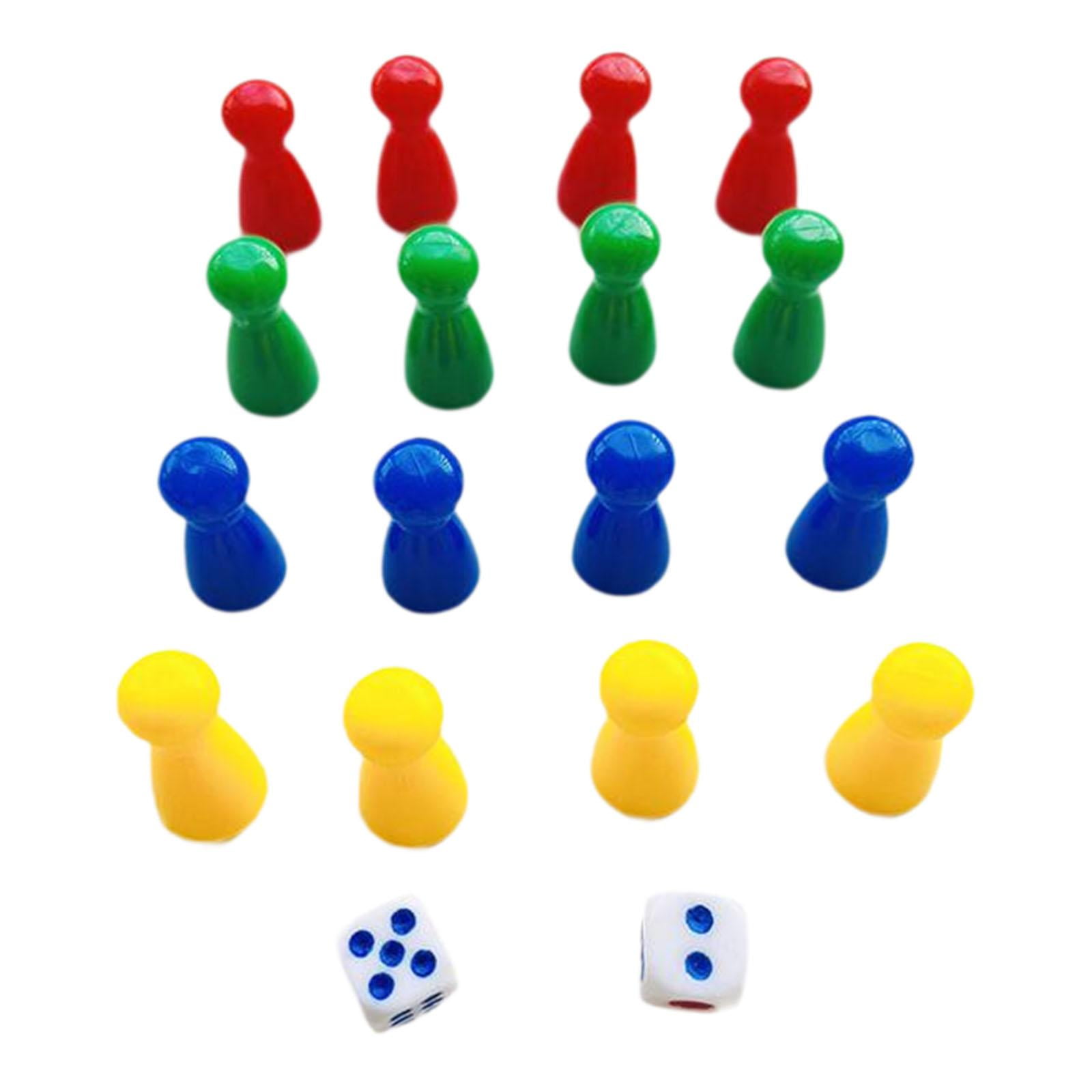 Magideal - 16x Piezas De Ajedrez Voladoras Peones De Ajedrez Accesorios Para Fiestas De Juego Piezas De Juego De Ajedrez Juego De Dados Damas De Ajedrez Para Niñ