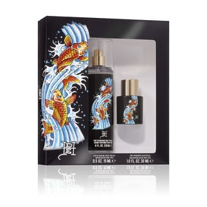 Set De Regalo Perfume Ed Hardy Koi Wave Eau De Parfum De 2 Piezas