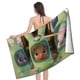 thumbnail image 4 of Pookoo Toalla de playa de secado rápido con diseño temático, regalo para mujeres y niñas, ideal para cumpleaños, fans, amantes de la música, uso en la playa o al aire libre, 78 × 160 cm, 4 of 6