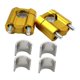 thumbnail image 3 of Elevadores De Manillar De Motocicleta Genéricos, Premium, Universales, Con Soporte De Abrazadera, Dorados, 3 of 5