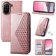 thumbnail image 2 of Funda Flip FOXDOCK para Xiaomi Poco C71 4G , Estilo Billetera con Diseño Rombo, Correa de Mano y Soporte, Uso Diario, 2 of 6