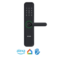 Stark Design - Cerradura Digital Acceso Principal. Modelo: H95B (Resistente Al Agua Y Rayos Uv). Manilla Reversible.