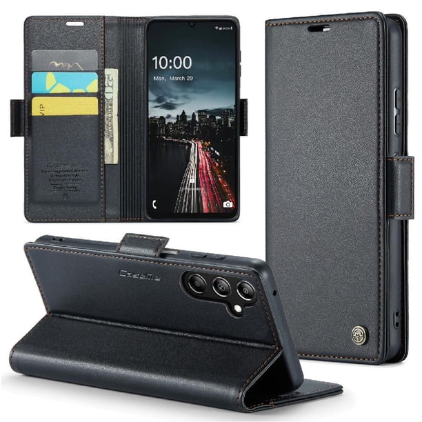 CaseMe tipo cartera Samsung Galaxy A16 con cierre magnético, RFID, tarjetero, soporte, carga inalámbrica