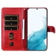 thumbnail image 4 of Funda tipo cartera para Samsung Galaxy A54 5G con bolsillo con cremallera y ranuras para tarjetas – Función de soporte Rojo, 4 of 6
