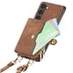 thumbnail image 4 of Funda Tipo Cartera con Correa Cruzada para Samsung Galaxy S23 Plus Protección Contra Golpes Marrón, 4 of 6