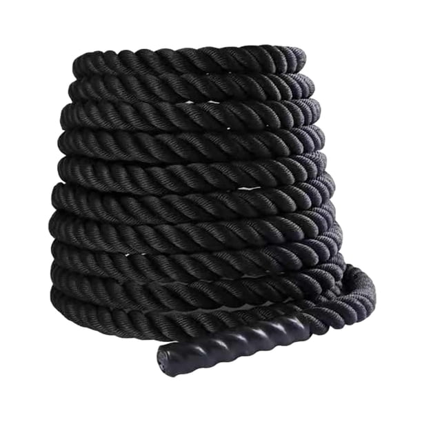 Cuerda De Entrenamiento Para Ejercicio De Batalla, Cuerda De Fitness Para Entrenamiento, Mejora La Fuerza, Gimnasios, 25mm X 2,8m, Color Negro