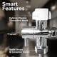 thumbnail image 2 of Adaptador en T GenieBidet Hybrid LEAK-STOP de latón de 3 vías para bidé, 2 of 7
