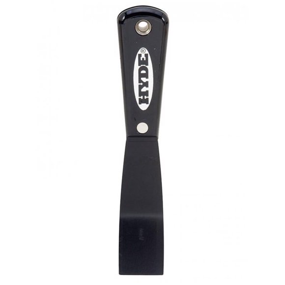 Espátula Hyde Stiff de acero con alto contenido de carbono de 3,2 cm con mango de nailon