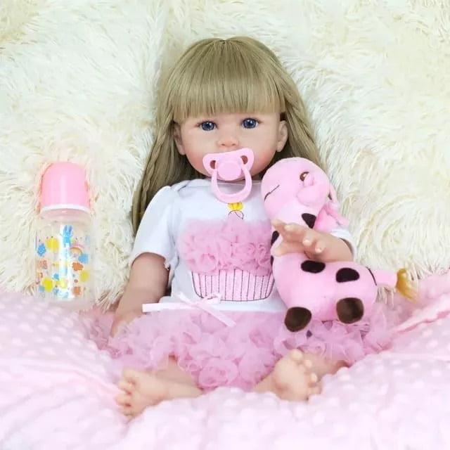 D&m - Muñeca Bebé De Silicona.