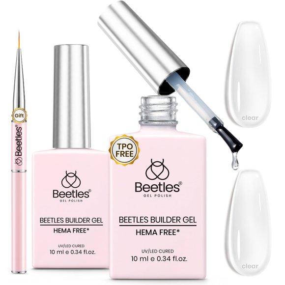Gel Constructor Beetles Gel Polish 2 piezas 10 ml sin HEMA ni TPO