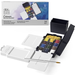 Faber Castell - Set Acuarelas Cotman Winsor & Newton 12 Medio God