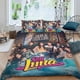 thumbnail image 2 of SOY LUNA Conjunto de sábanas temático, trío de piezas, cómodo y amigable con la piel, diseño único, regalo de decoración para el hogar para familiares, amigos y fans,140cm *210cm, 2 of 6