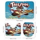 thumbnail image 3 of TaleSpin-theme 4-Piece Shower Curtain Set with Rugs, Waterproof Bathroom Decor Set Includes Bath Mat, U-Shaped Rug, Toilet Lid Cover and Curtain with Hooks, 3 of 6
