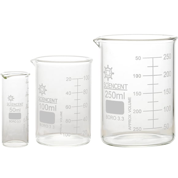 Juego de vasos de precipitados SCIENCENT WITH DEVICE 50/100/250 ml