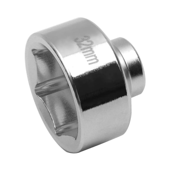 Llave de vaso Ibetter de acero para filtro de aceite de 32 mm, encastre de 3/8"