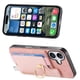 thumbnail image 5 of Funda Magnética Para Iphone 16 Plus Con Billetera Y Anillo Protector Resistente Rosa, 5 of 6
