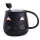 thumbnail image 1 of Taza de café Angelice Home Black Cat Ceramic 380 ml con cuchara, 1 of 8