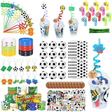 Kit Party Favors Con Tema De Fútbol De La Ujsgga Con Tazas, Pajitas Y Más