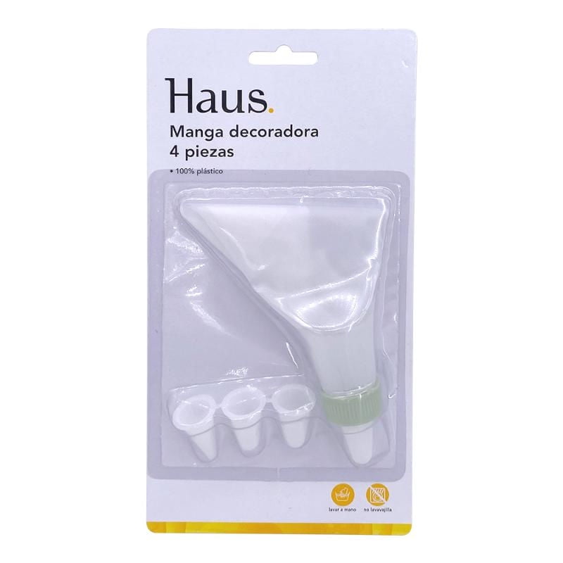 Decorador Torta 24.5x4 Cm Plástico Blanco 1 Un Haus