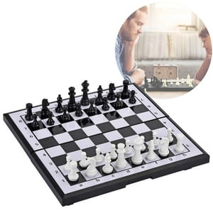 Genérico - Tablero De Ajedrez Magnético 33X33 Cm Juego De Mesa Portátil