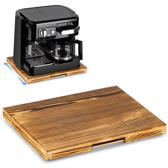 Cafetera Appliance Slider ANBOXIT con bandeja deslizante de madera