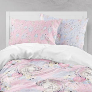 Milsleep - Colección De Ropa De Cama Infantil Big Mothers Love Unicorn