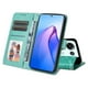 thumbnail image 2 of Funda tipo cartera FOXDOCK para OPPO Reno 8 Pro 5G , diseño girasol en relieve, cuero PU, cierre magnético, soporte y tarjetero, 2 of 5