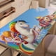 thumbnail image 1 of Rainbow Brite alfombrilla de escritorio/mesa extra-grande con base antideslizante de cuero y diseño temático; versátil para escritorios de ordenador, mesas de comedor, etc.40*60cm, 1 of 6