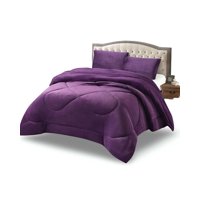 Imac Hogar - Cubrecama Plush Con Chiporro Acolchado Liso Plaza Y Media