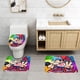 thumbnail image 2 of Friday Night Funkin Juego de 3 alfombras de baño de coral fleece: tapete de baño + alfombra de inodoro en forma de U + funda de tapa de inodoro en forma de O, 2 of 6