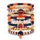 thumbnail image 1 of Pulsera NVENF Football Heishi de arcilla con cuentas elásticas – Pack de 7, 1 of 6