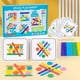 thumbnail image 1 of Rainbow Stick Early Education Thinking Puzzle Toy Children's Mathematics Enlightenment Addition And Subtraction Training Set Graphic Recognition Teaching Aids, 1 of 4