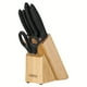 thumbnail image 2 of Juego de Cuchillos Tramontina Plenus con Láminas en Acero Inoxidable Mangos de Polipropileno Negro y Soporte de Madera 6 Piezas, 2 of 3