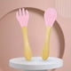 thumbnail image 1 of Soft And Safe Silicone Baby Fork Spoon For Kid, 1 of 5