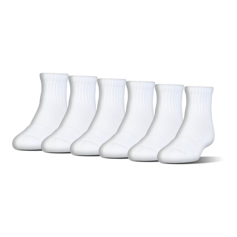 Calcetines Under Armour De Algodón, Unisex, Color Blanco/gris, Talla Xl