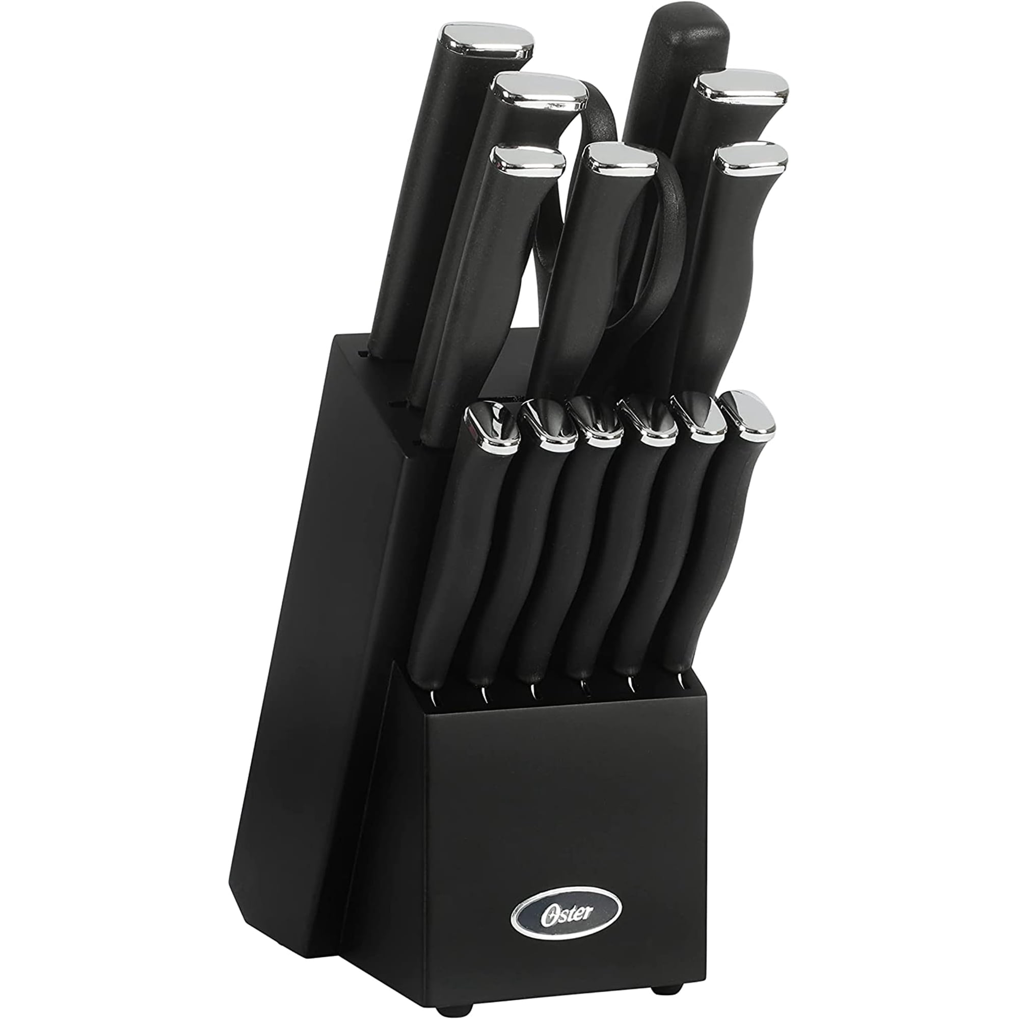 Juego De Bloques De Cuchillos Para Cubiertos Oster Langmore, 15 Piezas, Acero Inoxidable
