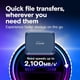 thumbnail image 3 of SSD Externo Crucial X10 2TB USB 3.2 2100MBs Azul, 3 of 3